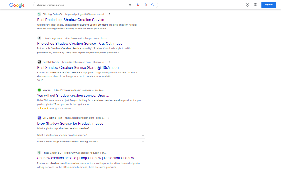 Two Keywords in Top Search Result